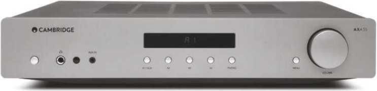 Cambridge Audio AXA35 Stereo Integrated Amplifier with Built-in Phono  Stage, 35W Per CH, Display Screen, Headphone Jack, Aux in, Tone and Balance