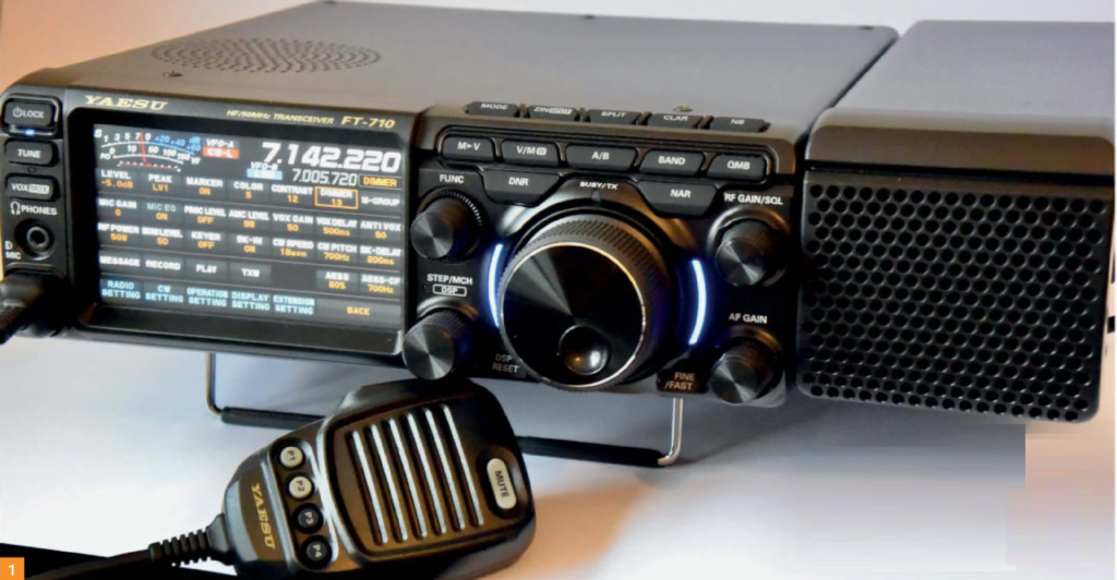 Yaesu FT-710 Aess Review: Radio with menu screen display